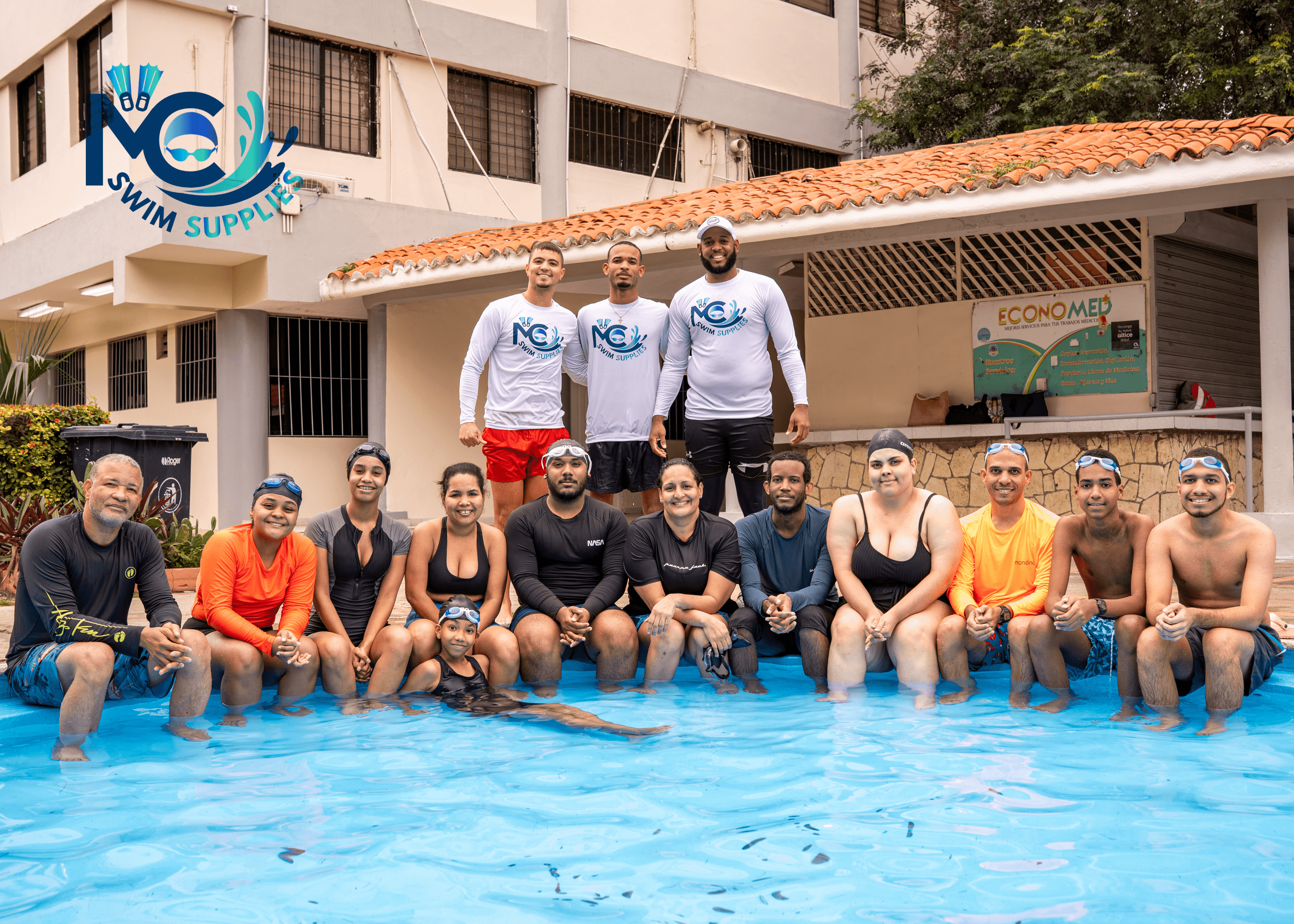 Croquis de ubicación de MC Swim Academy en Santo Domingo